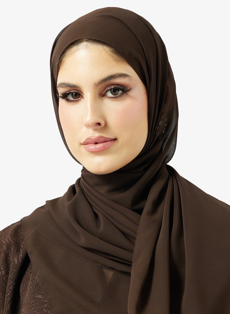 Khizana Printed Abaya & Sheila - Image 4